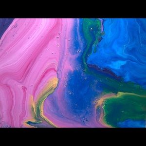 untitled abstract acrylic on 16x20 canvas art